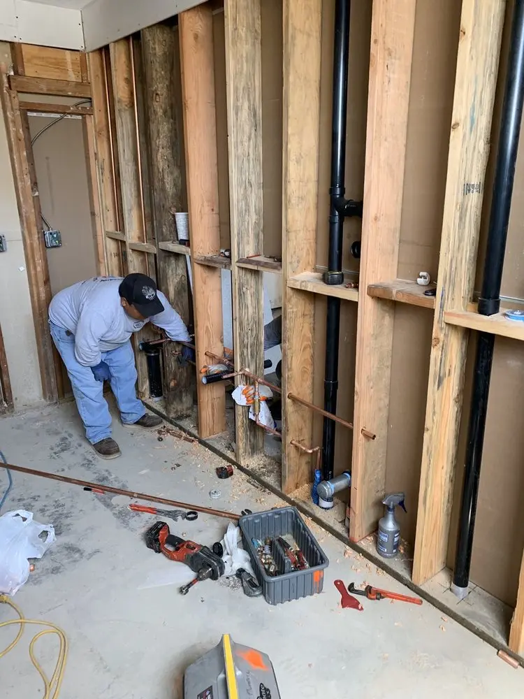 Commercial rough-in plumbing for Water Heater Replacement in Lenola